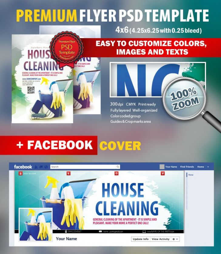 house cleaning psd flyer template 9579  styleflyers cleaning company flyer template