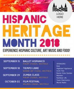 how to make templates that are easy to customize hispanic heritage flyer template doc
