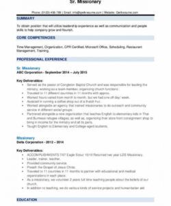 missionary resume samples  qwikresume worship leader job description template pdf