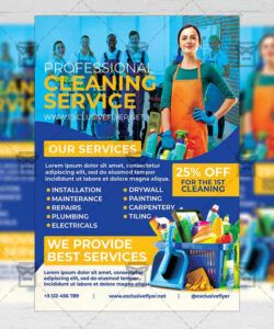 professional cleaning service  flyer psd template cleaning company flyer template and sample