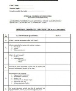 10 internal audit checklist templates in doc  pdf  free internal audit checklist template examples
