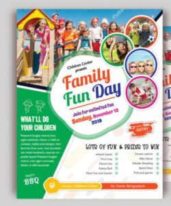 editable family day flyer template pdf  dremelmicro family day flyer template and sample
