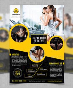 fitness flyers  8 free psd vector ai eps format exercise class flyer template and sample