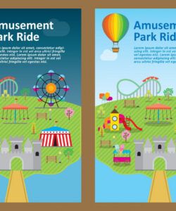 free amusement park flyer vectors  download free vectors bus ride flyer template and sample