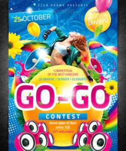 free contest flyer templates  psd ai id files free dance camp flyer template and sample