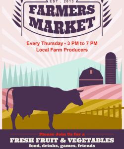 free famers market flyer concept  download free vectors flea market flyer template