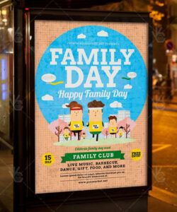 free family day  premium flyer psd template  psdmarket family day flyer template