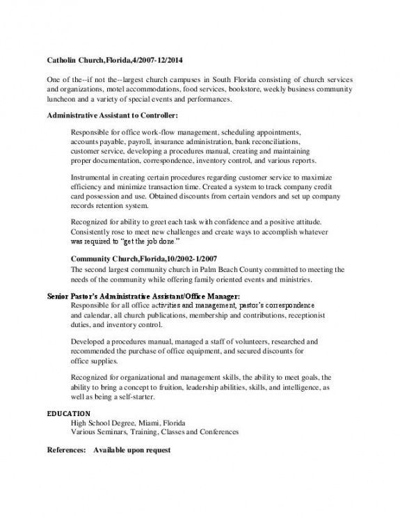 free hr administrative assistant resume download  shrm senior pastor job description template and sample