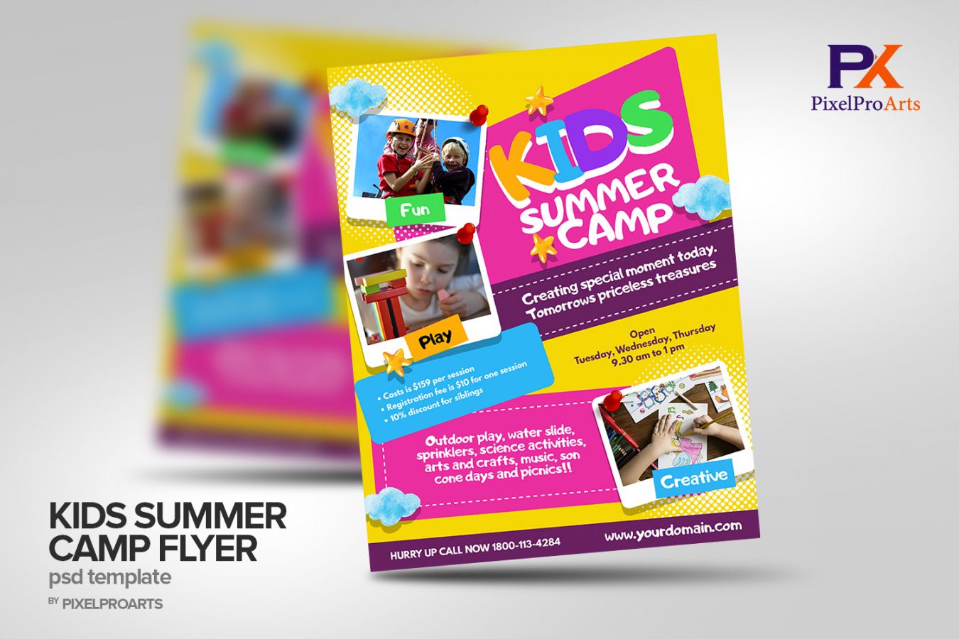 free kids summer camp flyer poster template 200134  flyers day camp flyer template doc