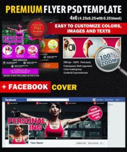 free personal training psd flyer template 8298  styleflyers exercise class flyer template pdf