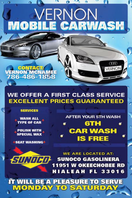 free vernor mobile car wash  promotional flyer  tight designs mobile car wash flyer template and sample