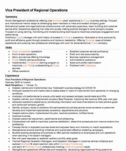 free vice president of regional sales resume example freedom vice president of operations job description template pdf