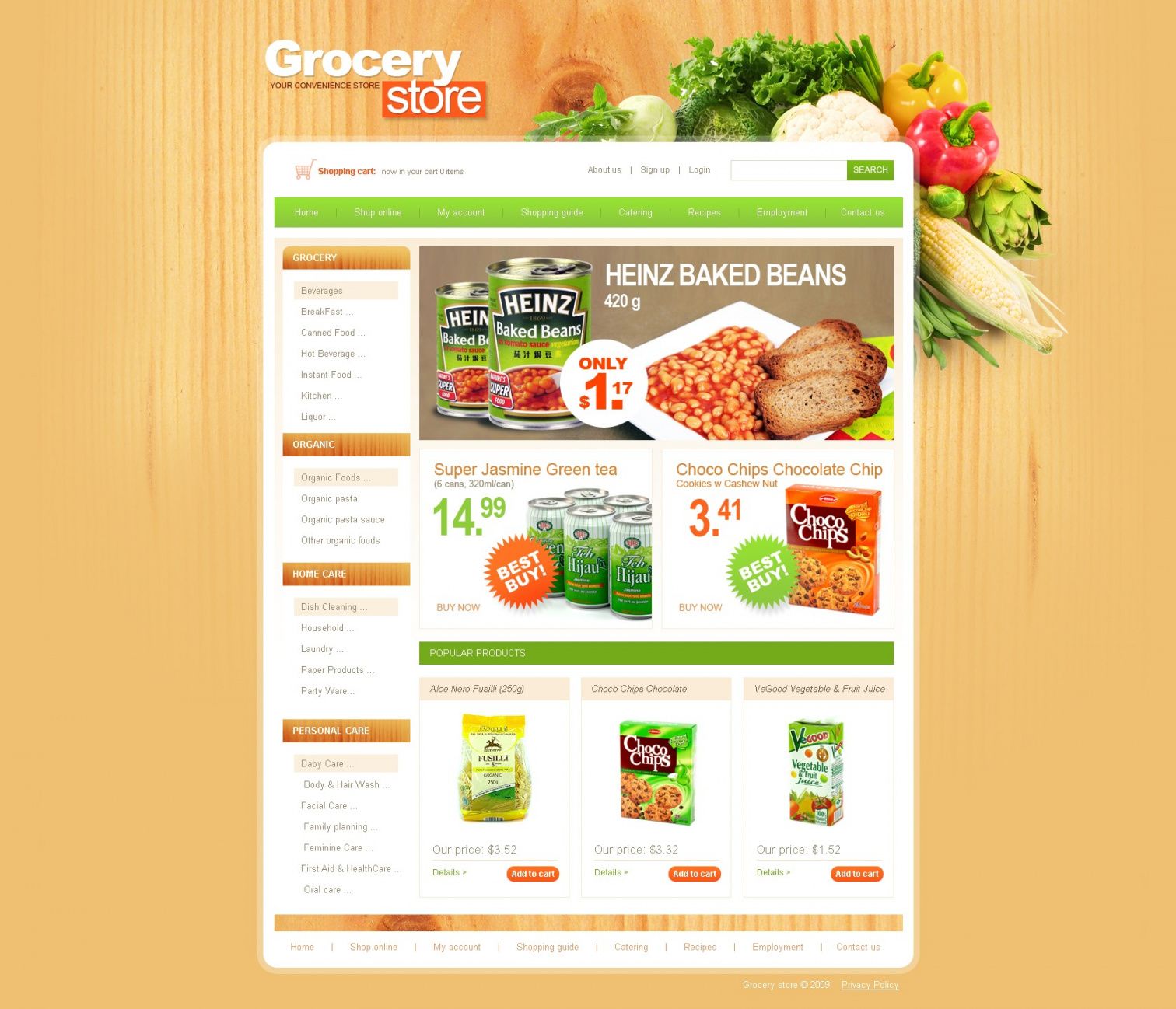 grocery store website template 25384 by wt  website grocery store flyer template doc