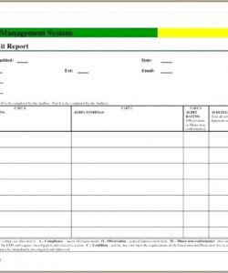 internal audit quality assurance checklist template internal audit checklist template samples