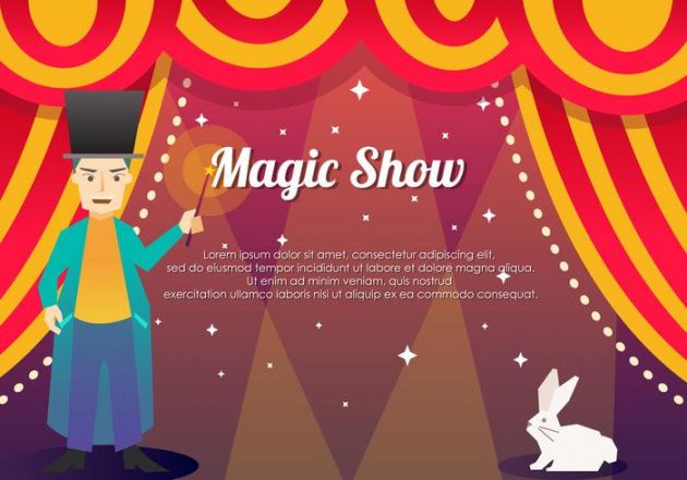 magic show template background 139909 vector art at vecteezy magic show flyer template pdf
