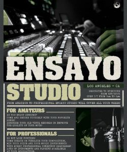 music studio flyer template by thats design store music school flyer template