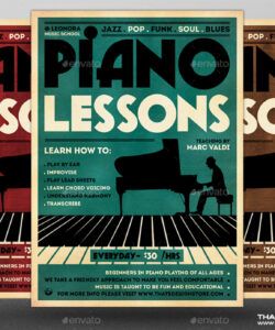 piano lessons flyer template by lou606  graphicriver music school flyer template