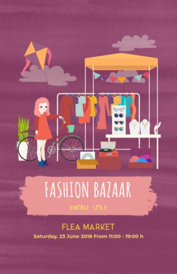 Placeit Bazaar Flyer Template Flea Market Flyer Template and Sample ...