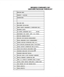 printable new employee orientation checklist excel  planner orientation checklist template excel