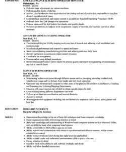 resume for manufacturing job manufacturing job description template pdf