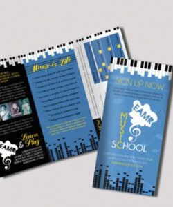 trifold brochure for music school  by elegantflyer music school flyer template pdf