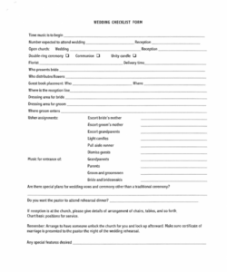 wedding checklist template  9 free templates in pdf word wedding flower checklist template excel