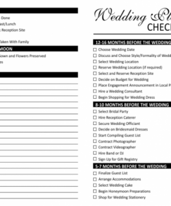 wedding planning checklist wedding flower checklist template
