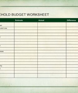 28 best household budget templates [family budget worksheets] family household budget template example