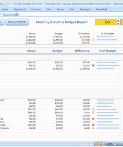 50 budget vs actual template excel  ufreeonline template budget vs actual spreadsheet template