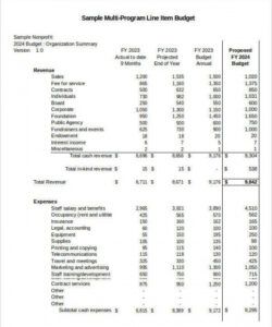 8 non profit budget templates  word pdf excel apple nonprofit grant proposal budget template example