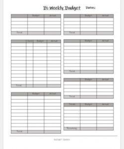 blank biweekly budget template 2 printable finance budget monthly budget based on biweekly pay template excel