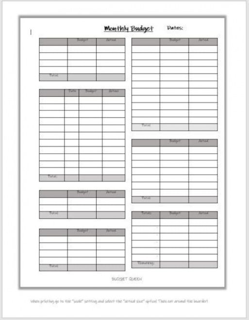 blank happy planner monthly budget template 2 printable  etsy monthly budget based on biweekly pay template example