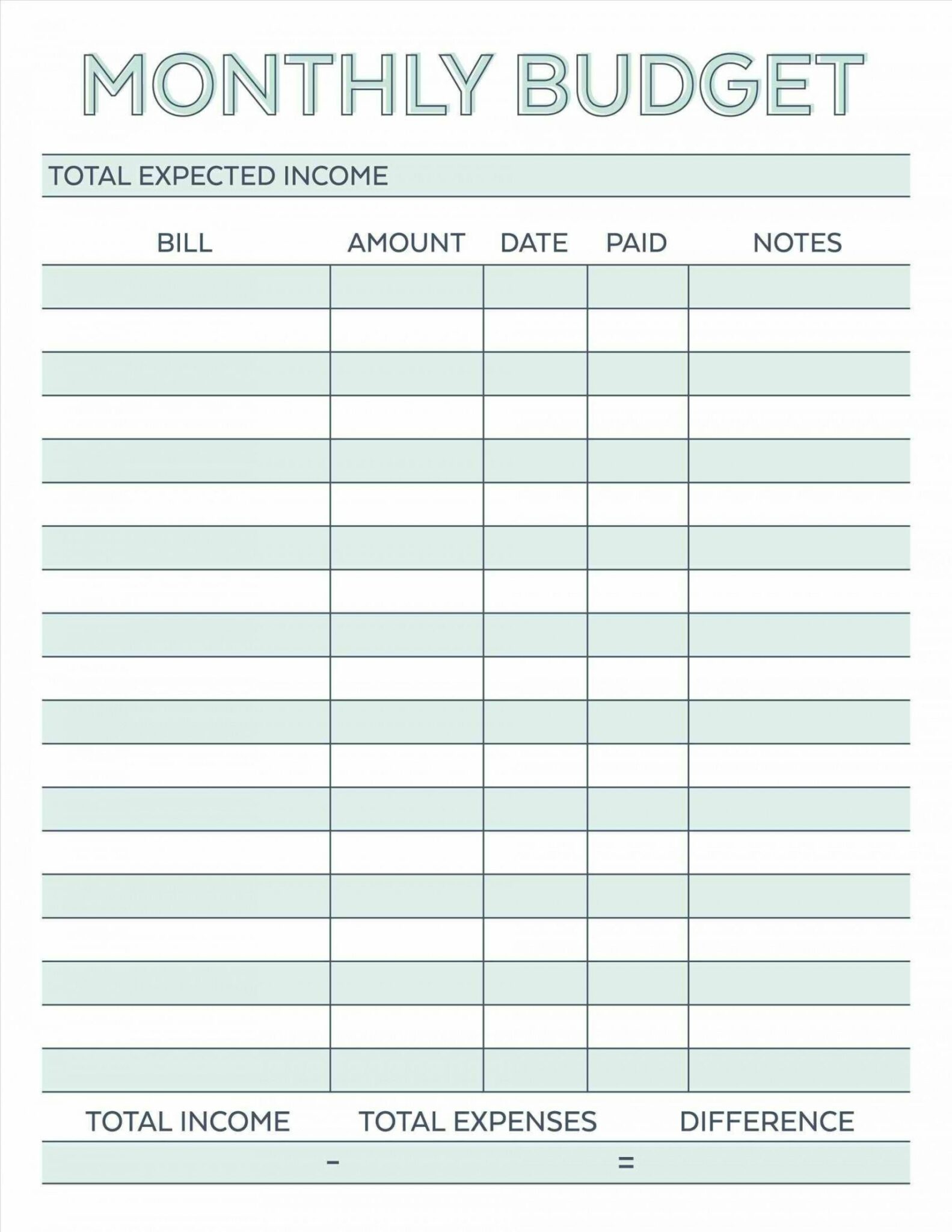 Blank Monthly Budget Worksheet Frugal Fanatic Free Monthly Budget ...