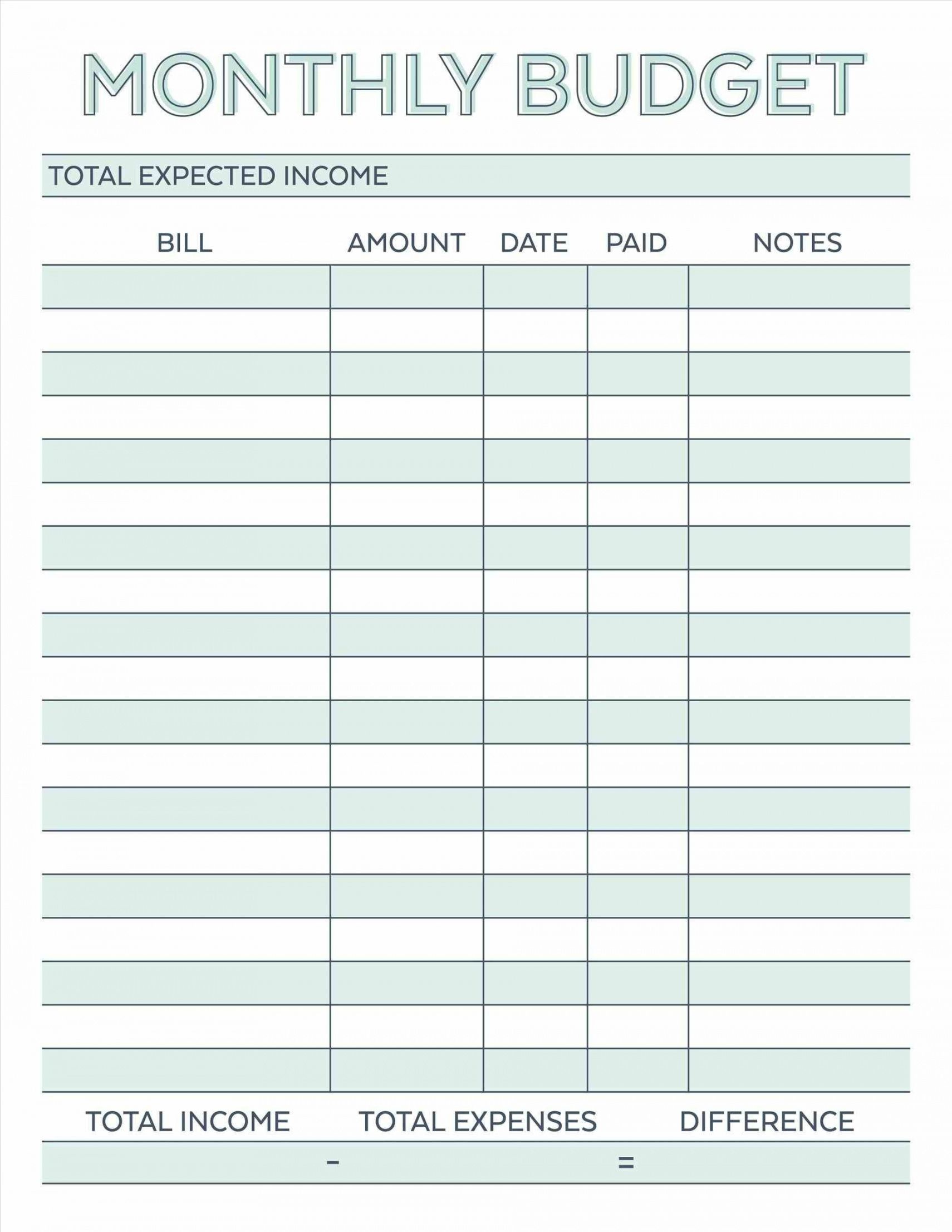 blank monthly budget worksheet  frugal fanatic  free monthly budget planner template printable