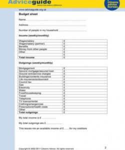 editable 10 budget management templates  pdf word pages  free opwdd self direction budget template