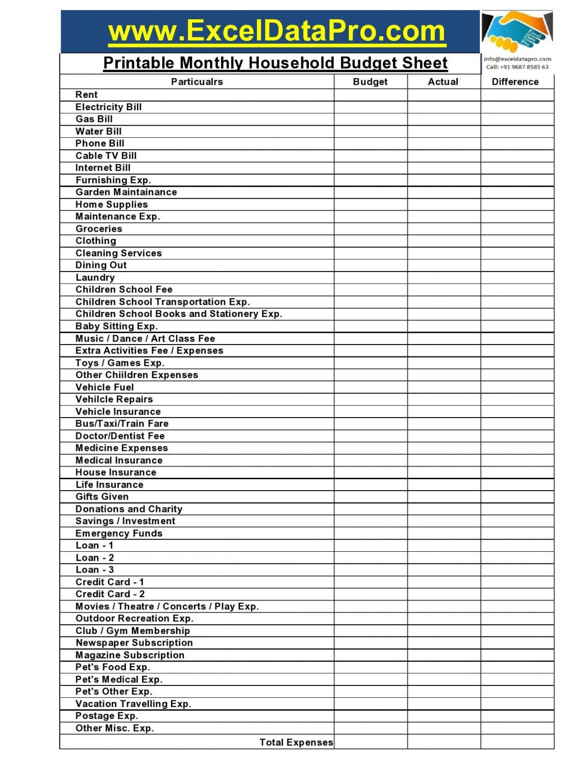 editable 28 best household budget templates [family budget worksheets] detailed household budget template doc