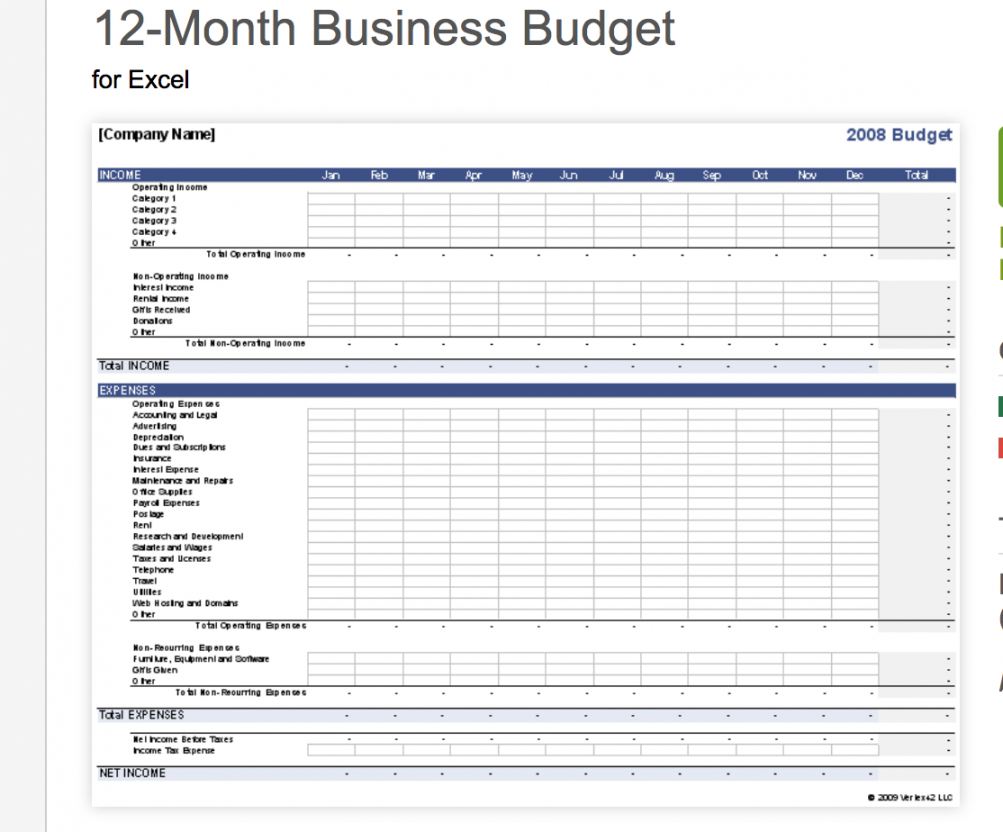 editable 7 free small business budget templates  fundbox blog simple small business monthly budget template example