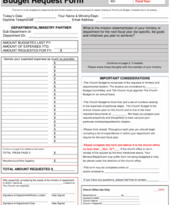 editable church budget request form download printable pdf church prison ministry budget template sample