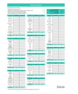 editable free 38 great wedding budget spreadsheets tips ᐅ wedding budget breakdown template pdf