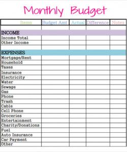 editable free printable monthly budget worksheet template blank spreadsheet household budget template