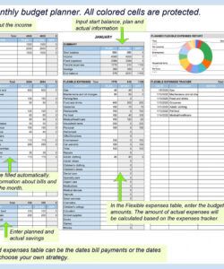 editable monthly budget planner budget spreadsheet detailed budget detailed household budget template sample