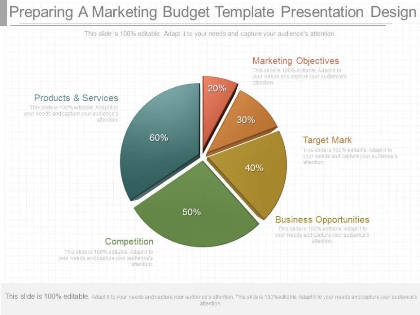 editable one preparing a marketing budget template presentation cam budget presentation template powerpoint example