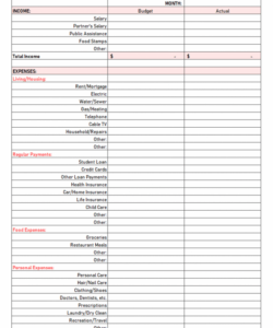 editable personal budget template for excel sheet  simple budget personal budget cute budget template pdf