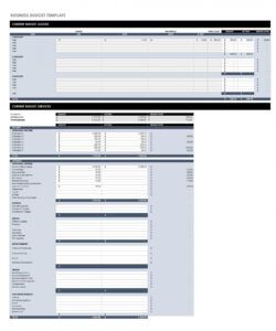 editable small business expense sheet template excel  small business monthly operating budget template word
