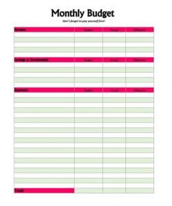 editable the pay yourself first principle  how to make it work budget template for single mom and toddler sample