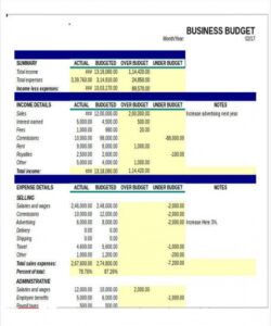 free 11 business budget templates in excel word pdf  free monthly budget template for small business word