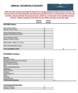 free 17 annual budget templates  word pdf excel  free small business annual budget template example