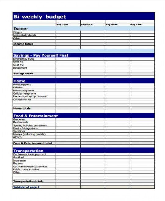 free 26 budget templates in pdf  free &amp; premium templates blank spreadsheet household budget template word