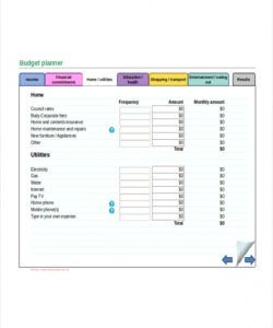free excel monthly budget template personal monthly budget planner template doc