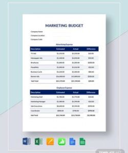 free free 17 marketing budget samples in google docs  google digital marketing budget plan template example